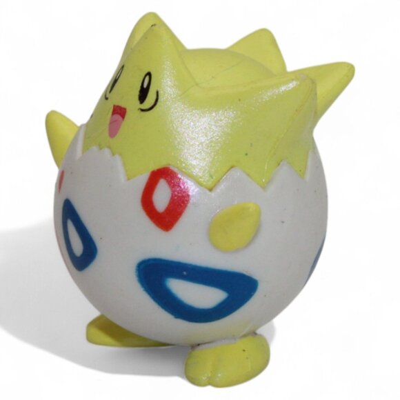 Togepi TOMY Pokemon Figure CGTSJ 1999 Collectible Toy 2" Yellow & White Vintage - Picture 2 of 6